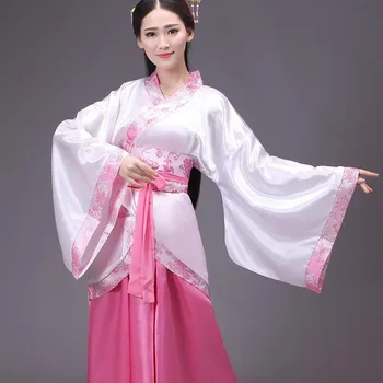 Женский танцевальный костюм феи Ханфу, костюм для выступления, студенческая выпускная церемония, китайское традиционное платье для девочек