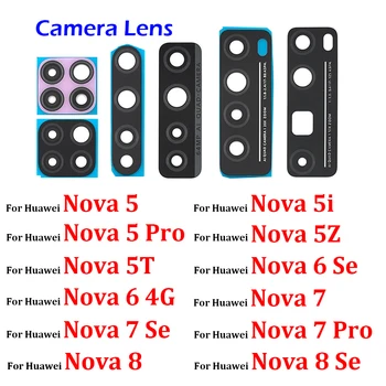 Задняя Стеклянная линза камеры Заднего Вида Для Huawei nova 3 3i 4 4e 5i 5 7 8 Pro 5T 5Z 6 4G 6 7 Se Запасные Части С инструментами для ремонта