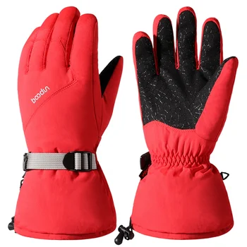 Зимние теплые флисовые лыжные перчатки Для мужчин И женщин, ветрозащитные, водонепроницаемые, для занятий сноубордом, специализированными видами спорта, для езды на снегоходах, нескользящие велосипедные перчатки