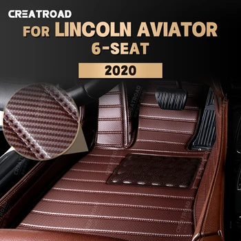 Изготовленные на заказ Коврики из углеродного волокна Для Lincoln Aviator 6 Мест 2020, Ковровое покрытие для Ног, Аксессуары для интерьера Автомобиля