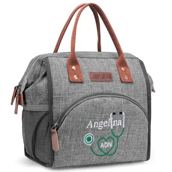 Изготовьте на заказ Портативный ланч-бокс вашего дизайна Для женщин с индивидуальным логотипом, термоохладитель, пищевая изолированная сумка для ланча для школьников