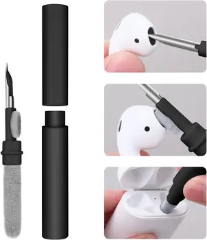 Инструмент для чистки наушников Bluetooth для Airpods Pro 3 2 в 1, Прочный Чехол для наушников, Набор для Чистки, Кисточка-ручка для Xiaomi Airdots 3Pro