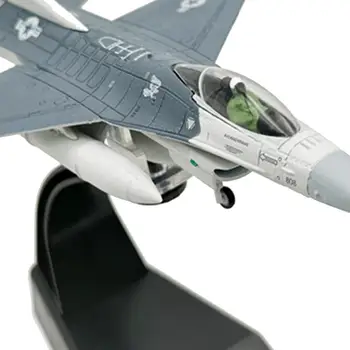 Истребитель F16C в масштабе 1/100 С высокой детализацией, Отлитая под давлением модель Самолета, Коллекция самолетов для дома, Книжная полка, бар, Гостиная, ТВ-шкаф
