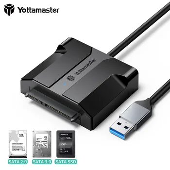 Кабель-адаптер Yottamaster SATA-USB USB 3,0 SATAIII для жесткого диска 2,5/3,5 Дюймов SSD и HDD 12V/2A Адаптер Питания