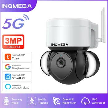 Камера INQMEGA 5G Smart Tuya PTZ Alexa Google Assistant Обнаружение PIR Отслеживание мобильных устройств Система Безопасности CCTV Видеонаблюдение