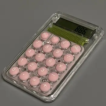 Карманный калькулятор яркого цвета, 8-значный Мини-офисный Калькулятор, работающий на батарейках, Легкий цифровой калькулятор, канцелярские принадлежности