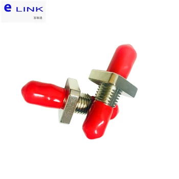 Квадратный адаптер ST fiber симплексный металлический корпус соединитель оптического волокна хорошего качества разъем ftth заводская поставка ELINK