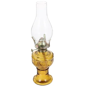Керосиновая лампа, Стеклянный Масляный фонарь, настольные Старинные Декоративные фонари, лампы для использования в помещении, Кемпинг