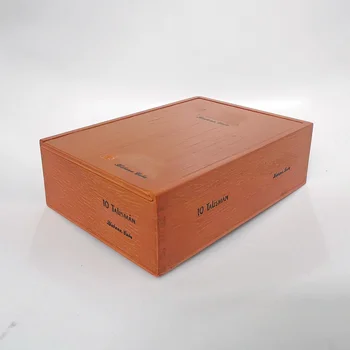 Классическая Коробка для сигар Увлажняющий Хьюмидор Из кедрового дерева 10 Талисманов Коробка Для Хранения Сигар Портсигар