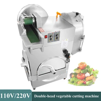 Коммерческая машина для резки овощей, Измельчитель лука-порея, капустной зелени, Машина для нарезки кубиками имбиря, Электрическая Машина для нарезки лука
