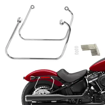 Комплект Опорных Кронштейнов Для Седельной Сумки Мотоцикла Harley Softail Slim FLSL STANDARD FXST Street Bob FXBB FXBBS