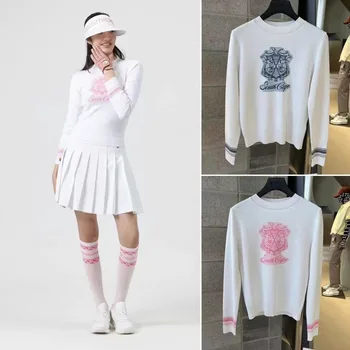 Корейская оригинальная одинарная одежда для гольфа, Женский пуловер, Спортивный универсальный повседневный топ для гольфа