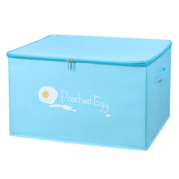 Коробка для хранения одежды на молнии, Тканевая Художественная бытовая Складная Сортировочная коробка Jul435