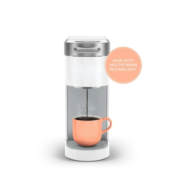 Кофеварка K-Cup Pod для приготовления кофе на одну порцию, технология Multipream, белая