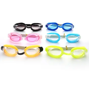 Красочные Регулируемые Детские Водонепроницаемые Силиконовые Противотуманные УФ-очки для плавания, Очки для очков