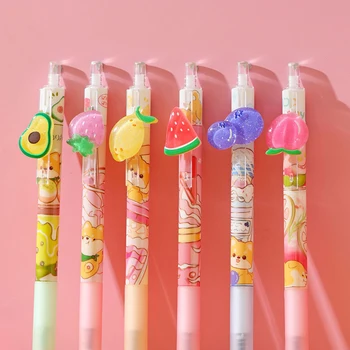 Креативный Фруктовый механический карандаш 0,5 мм, Милая Мультяшная автоматическая ручка для прессования Карандашей, Корейские канцелярские принадлежности, школьные принадлежности Kawaii, подарок для детей