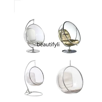 Кресло-качалка с пузырьковым Пространством, акриловая полусфера, прозрачное кресло-качалка, подвесная корзина для качания, Планер Nordic