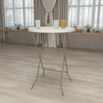Круглый Гранитный стол из белого пластика Высотой 2,63 фута, Сверхлегкие складные столы для Пешего туризма, Скалолазания, пикника