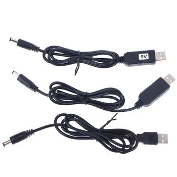Линия повышения мощности USB от постоянного тока 5 В до постоянного тока 9 В/12 В Повышающий модуль USB Конвертер адаптер Cable2.1x5.5 мм разъем