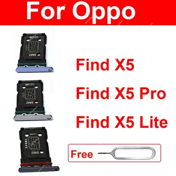 Лоток для SIM-карт Для OPPO Find X5/Find X5 Pro/Find X5 Lite Держатель Слота для sim-карт Micro SD Card Reader Адаптер Запасные Части