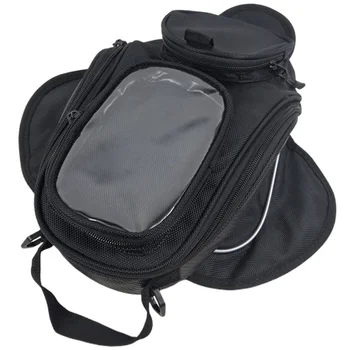Магнитная сумка для переноски топливного бака, сумка для хранения мотоцикла, органайзер для упаковки (черный)