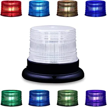 Мигалка Полицейская Стробоскопическая лампа 8 цветов Регулируемая Аварийная вращающаяся стробоскопическая лампа Магнитное основание для прикуривателя автомобиля