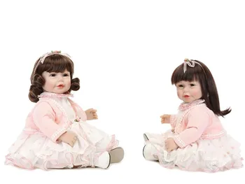 милые близнецы 52 см, силиконовые куклы-реборн, 20-дюймовая реалистичная виниловая кукла-младенец, игрушка для малышей Boneca, милые подарки для детей