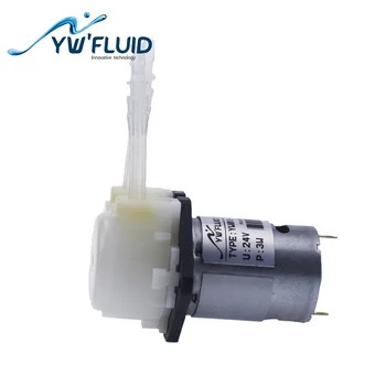 Мини-Микро-Перистальтический насос YWfluid 12 В/24 В С Высококачественным многоцелевым двигателем постоянного тока, Используемым для насоса питьевого фонтана