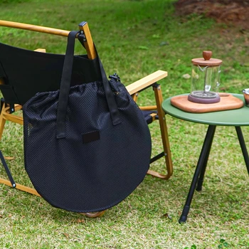 Многофункциональные Сетчатые карманы на шнурках, Легкая сумка-футляр с ручкой для кемпинга и пикника на открытом воздухе