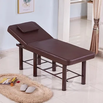 Модные стабильные профессиональные столы для СПА-массажа Складная салонная мебель Кровать из искусственной кожи Толстый стол для массажа красоты