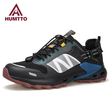 Мужская летняя болотная обувь HUMTTO 2023, Дышащая спортивная обувь для водного туризма, мужские Роскошные дизайнерские треккинговые кроссовки для улицы