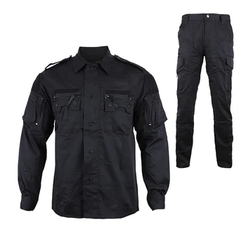 Мужская черная тактическая форма, Боевой военный костюм, Тренировочная Армейская одежда, Походная одежда для охоты, куртка, комплект брюк