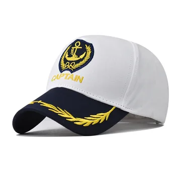 Мужские И Женские бейсболки в Морском стиле, шляпы Капитана ВМС, Регулируемая Хлопчатобумажная шляпа для вечеринки, костюм для косплея Y2K