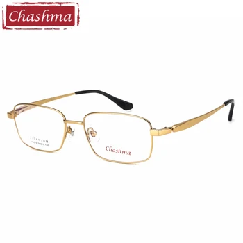 Мужские очки в титановой оправе золотого цвета, легкие очки большого размера с прогрессивными линзами, корейские очки