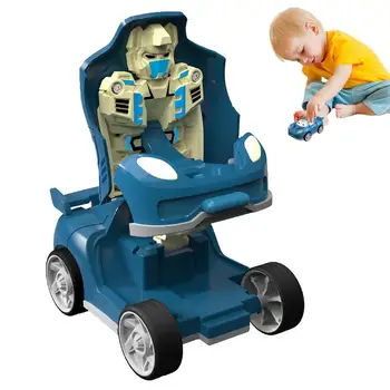 Мультяшные откидывающиеся машинки, мини-деформационная модель автомобиля, милые игрушки-машинки 