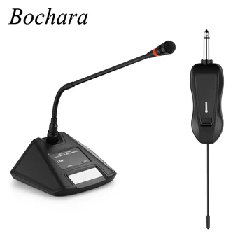 Набор беспроводных конференц-микрофонов Bochara UHF, один приемник + передатчик для усилительной акустической системы