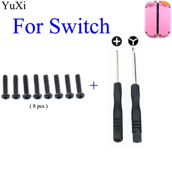 Набор сменных инструментов для ремонта винтов YuXi из прочного металла с крестообразным креплением для игрового контроллера Nintendo Switch NS JOY-CON Gamepad
