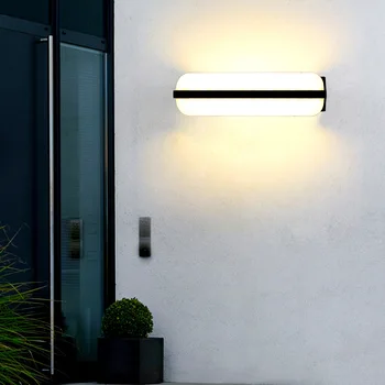Наружный Светодиодный Настенный Светильник IP65 Водонепроницаемый Алюминиевый Садовый Бра Освещает Балкон, Входную Дверь, Домашний Декор, Освещение 6 Вт 12 Вт 24 Вт