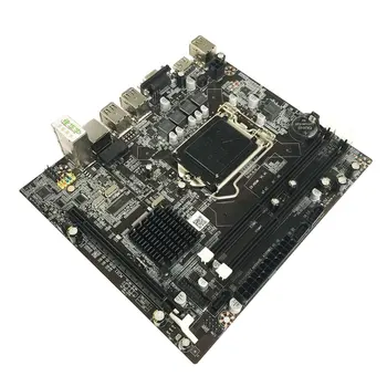 Настольная материнская плата H55 Поддерживает I3 530 I5 760 Cpu LGA 1156 Pin Двухканальная память DDR3 Ram Материнская плата Компьютера С экраном ввода-вывода