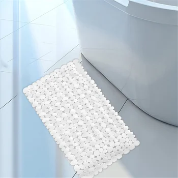 Нескользящий коврик из ПВХ 70x36 см, для ванной комнаты, для душа, для купания, противоскользящий коврик для пола с присосками, товары для дома