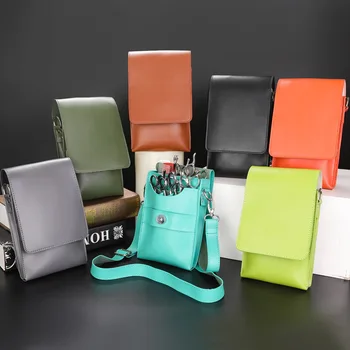 Новая семицветная сумка для парикмахерских ножниц, Поясная сумка для парикмахерских домашних ножниц, семь цветов