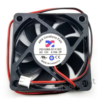 Новинка для ARX Server Cooler Fan FD1260-S1112C DC 12V 0.19A 60x60x15 мм 2 линии