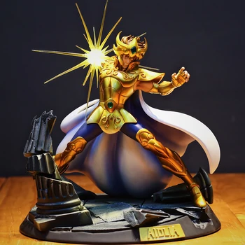 Новое Высококачественное Золотое Святое Золотого Льва Aiolia GK, ограниченная серия, модель из смолы ручной работы, натуральная статуя, фигурка