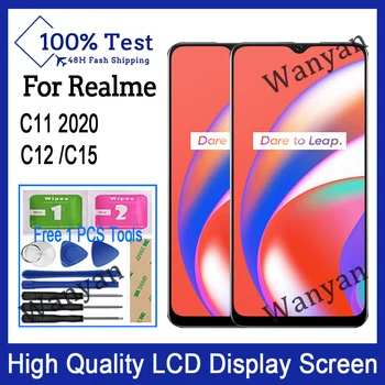 Оригинал для Realme C11 2020 C12 C15 ЖК-дисплей с сенсорным экраном, Дигитайзер, Запасные Части
