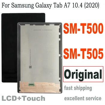 Оригинал Для Samsung Galaxy Tab A7 10,4 (2020) SM-T500 SM-T505 T500 T505 ЖК-дисплей Сенсорный экран Дигитайзер Стеклянная Панель В сборе