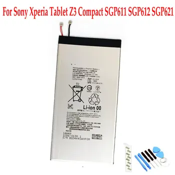 Оригинальный Аккумулятор LIS1569ERPC 4500 мАч Для Sony Xperia Tablet Z3 Compact SGP611 SGP612 SGP621 Планшетный ПК + Инструменты