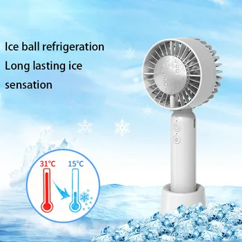 Охлаждающий компресс со льдом, Портативный ручной вентилятор, Полупроводниковое охлаждение, USB Перезаряжаемый Тихий Мини ручной вентилятор, воздушный охладитель на открытом воздухе