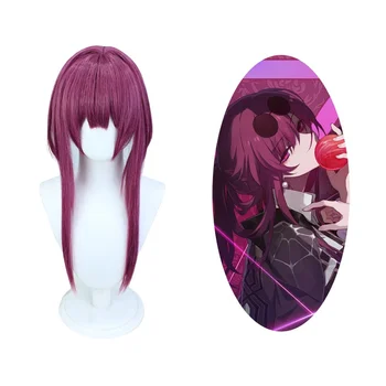 Парик из синтетических волос, игра Honkai: Star Rail Kafka, парик для косплея, Розово-фиолетовый, парики для косплея, силиконовый термостойкий парик