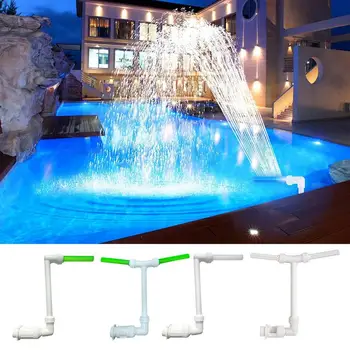Плавательный бассейн, фонтан с водопадом, Веселый Фонтан со светодиодной подсветкой, Разбрызгиватели воды, Бассейны, Спа-пруд Для наземных бассейнов