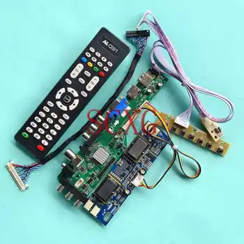 Плата цифрового ЖК-контроллера DVB Подходит для M190EN03 M190EN04 1280*1024 USB VGA AV RF HDMI-Совместимый DIY Комплект 4-CCFL 19 